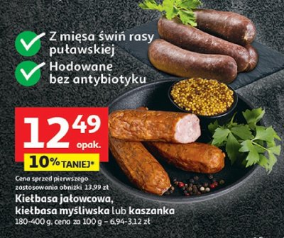 Kiełbasa myśliwska  promocja w Auchan