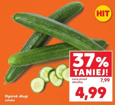 Ogórek długi 1 szt. promocja w Kaufland
