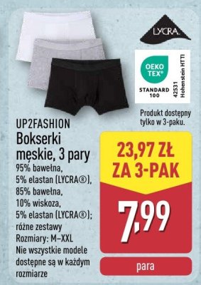 Bokserki męskie, 3 pary promocja w Aldi
