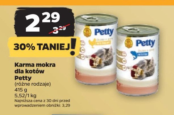 Karma dla kota kurczak PETTY promocja