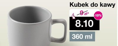 Kubek do kawy 360 ml promocja w Woolworth