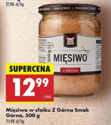 Mięsiwo z górna Smak górno promocja w Biedronka