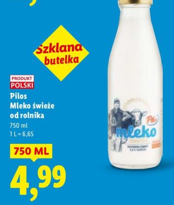 Mleko świeże od rolnika  promocja w Lidl