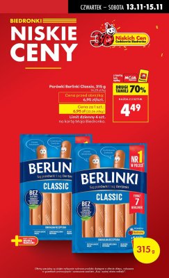 Parówki Classic promocja w Biedronka