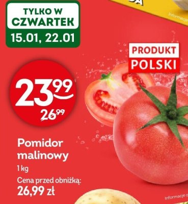Pomidor malinowy karbowany promocja w Żabka