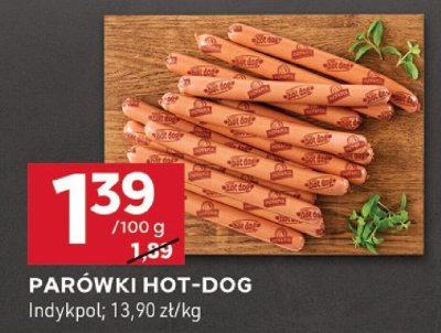 Parówki hot-dog Indykpol promocja w Stokrotka