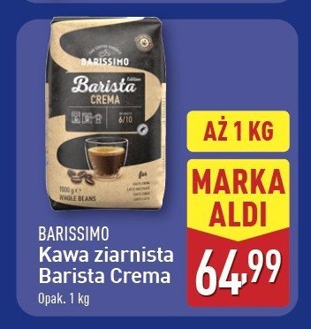 Kawa crema Barissimo barista promocja w Aldi