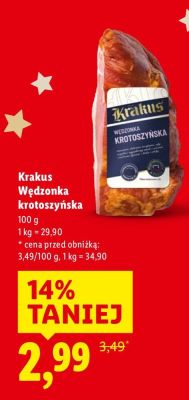 Wędzonka krotoszyńska  promocja w Lidl