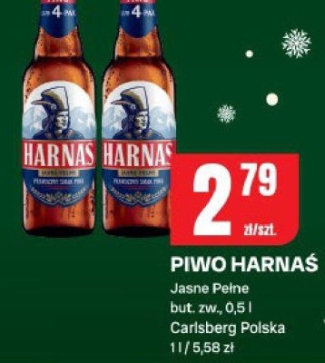 Piwo Harnaś Jasne Pełne promocja w Chorten