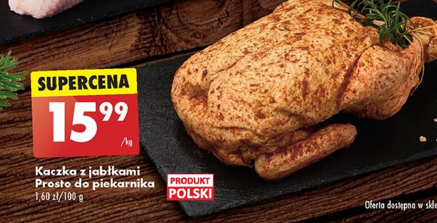 Kaczka z jabłkami promocja w Biedronka