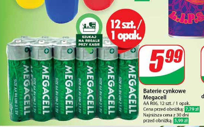 Baterie aa r06 Megacell promocja