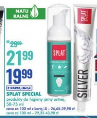Pianka do z臋b贸w 2w1 mint Splat special promocja
