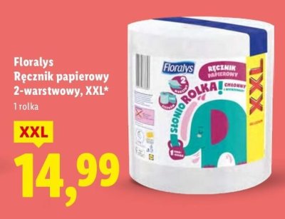 Ręcznik papierowy Floralys 2-warstwowy, XXL promocja w Lidl
