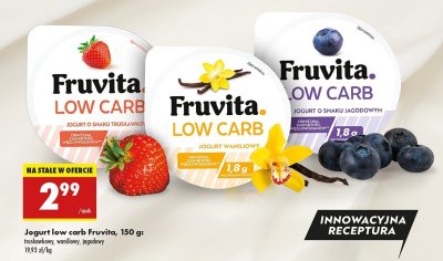 Jogurt waniliowy Fruvita low carb promocja