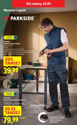 Parkside Skórzane buty robocze męskie S1 promocja w Lidl