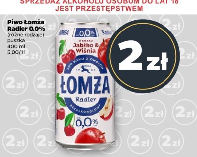 Piwo Radler 0,0% (różne rodzaje) puszka promocja w Netto