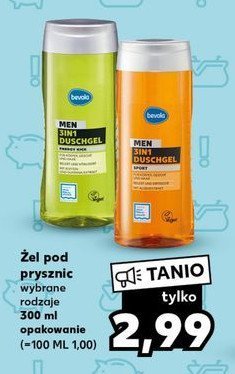 Żel pod prysznic 3w1 energy kick Bevola men promocja