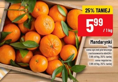 Mandarynki 1 kg promocja w POLOmarket