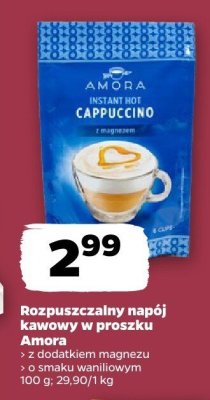 Napój kawowy Instant Hot Cappuccino z dodatkiem magnezu promocja w Netto