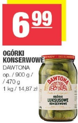 Ogórki konserwowe DAWTONA promocja w SPAR