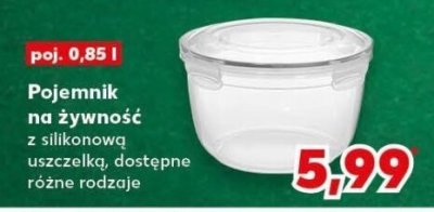 Pojemnik na żywność z silikonową uszczelką  promocja w Kaufland