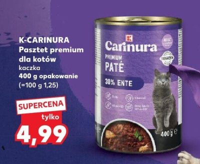 Pasztet premium dla kotów kaczka promocja w Kaufland