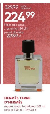 Perfumy HERMÈS TERRE D'HERMÈS męska woda toaletowa promocja w Super-Pharm