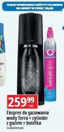 Zestaw: urządzenie sst terra czarny + cylinder cqc + butelka Sodastream promocja