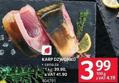 Karp dzwonko promocja w Selgros