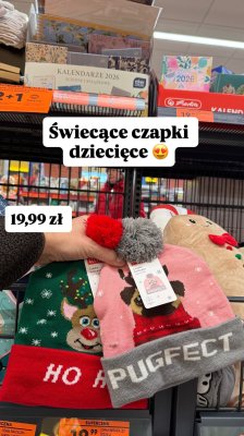 Czapka świąteczna dziecięca promocja w Biedronka