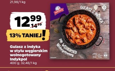 Gulasz z indyka w stylu węgierskim wolnogotowany promocja w Netto