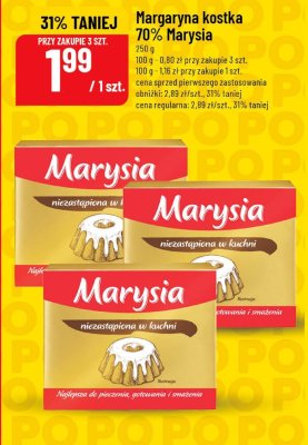 Margaryna kostka 70% Marysia promocja w POLOmarket