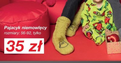 Pajacyk niemowlęcy The Grinch promocja w KiK