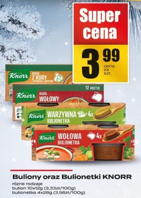 Buliony oraz Bulionetki KNORR promocja w Supeco