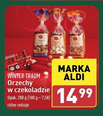 Orzechy w czekoladzie Wintertraum promocja w Aldi