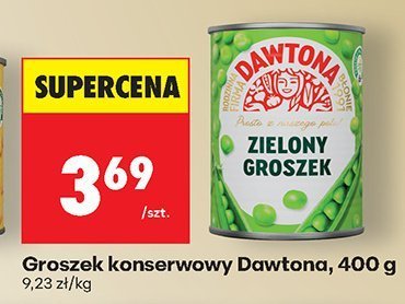 Groszek konserwowy Dawtona, 400g promocja w Biedronka