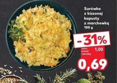 Surówka z kiszonej kapusty z marchewką promocja