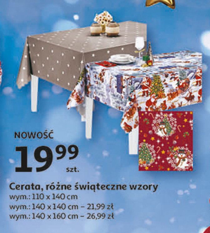 Cerata świąteczna 140 x 140 cm promocja