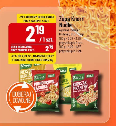 Pikantny kurczak Knorr nudle promocja