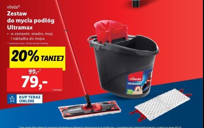 Zestaw mop ultramax wiadro + wkład Vileda promocja