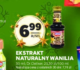 Ekstrakt wanilia bourbon z madagaskaru Dr. oetker promocja