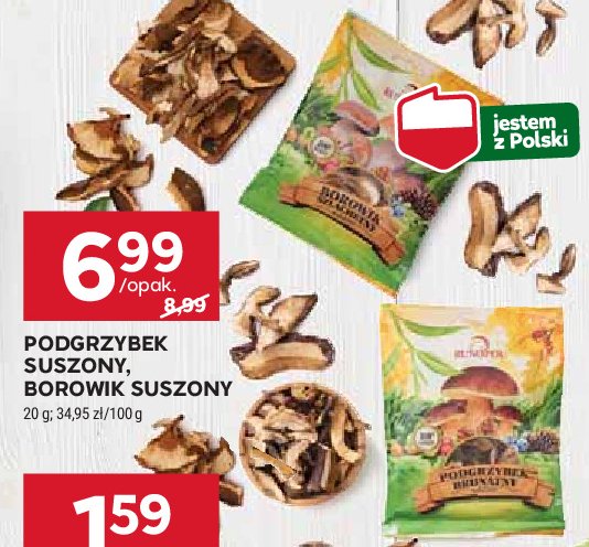 Borowik suszony promocja w Stokrotka