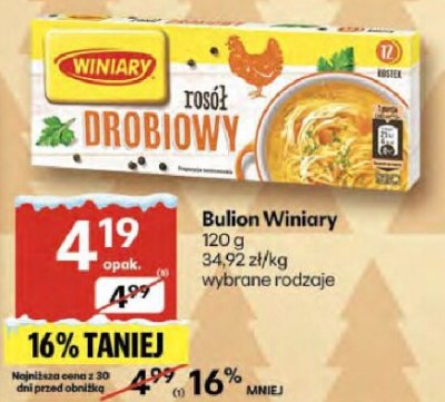 Bulion Winiary wybrane rodzaje promocja w Delikatesy Centrum