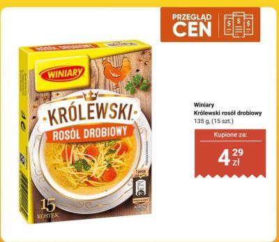 Rosół drobiowy Królewski promocja w Biedronka