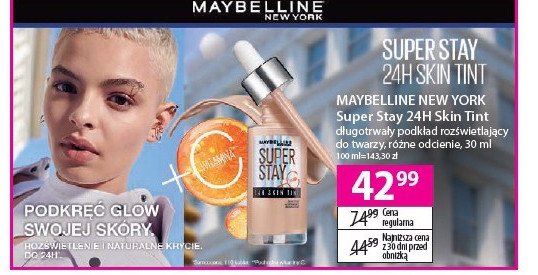 Podkład z wit. 23 Maybelline super stay 24h skin tint promocja