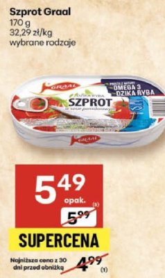 Szprot Graal wybrane rodzaje promocja w Delikatesy Centrum