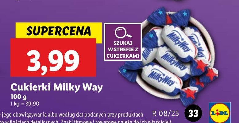 Cukierki Milky way promocja