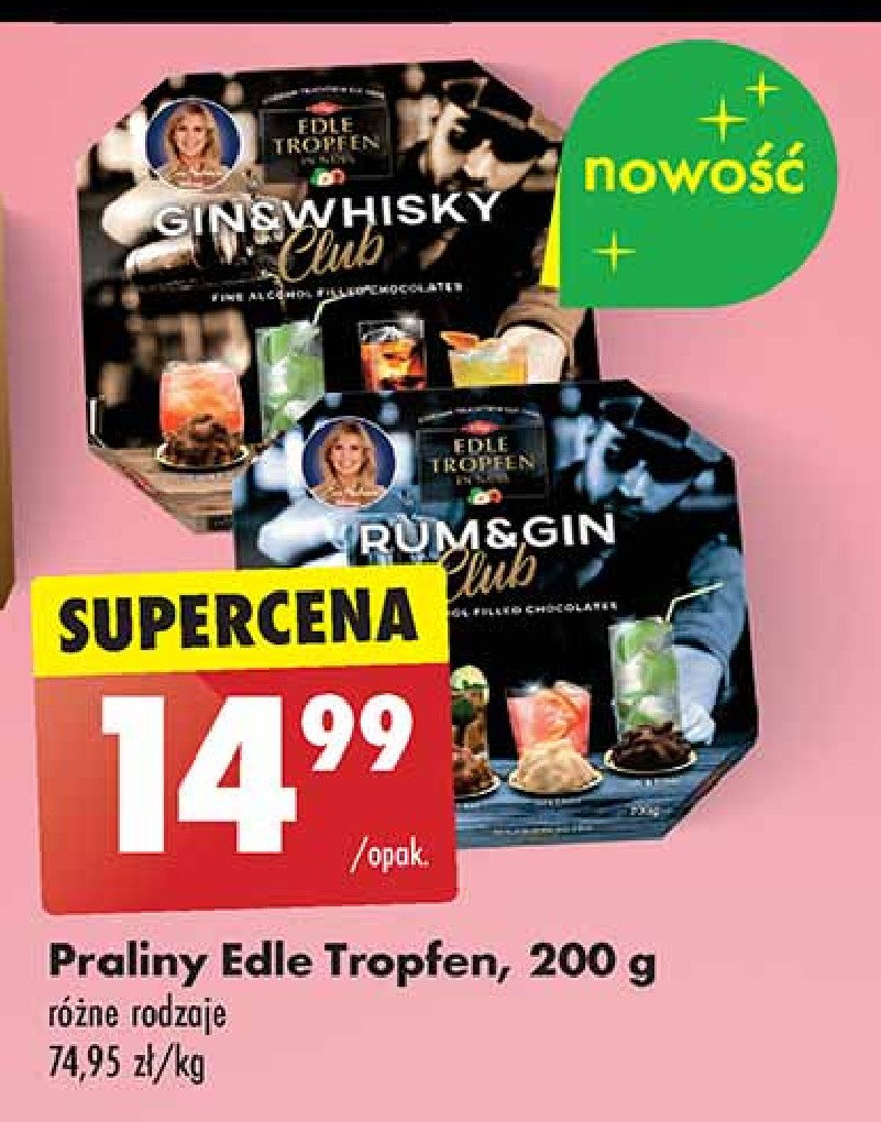 Praliny rum & gin Edle tropfen promocja