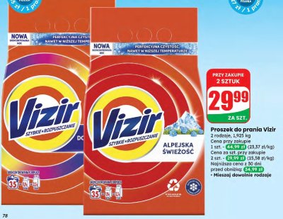 Proszek do prania Alpejska świeżość promocja w Dino