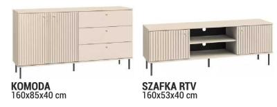 Szafka RTV SYSTEM SOPHIE 160x53x40 cm promocja w Merkury Market